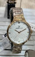 MONTRE FEMME 110 Cadran pailleté doré (Bracelet maill