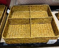  Ensemble de paniers de rangement empilables en bambou