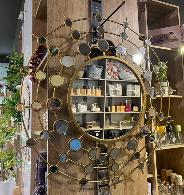  Miroir soleil / cercle multi-miroirs dor�